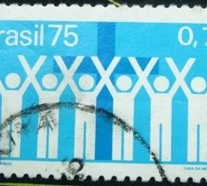 Selo postal Comemorativo do Brasil de 1975 - C 914 U