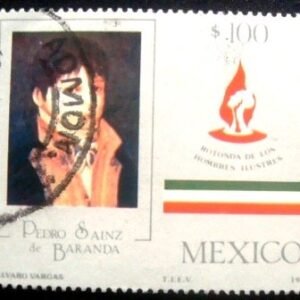 Selo postal do México de 1987 Pedro Sainz de Baranda
