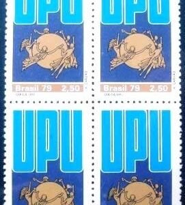 Quadra de selos do Brasil de 1979 Dia da UPU