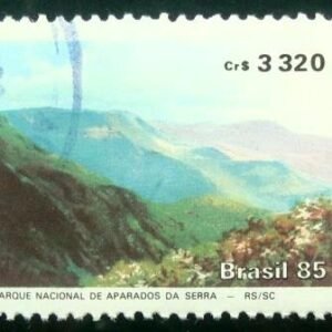 Selo postal do Brasil de 1985 Aparados da Serra U