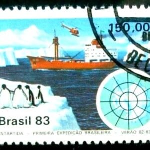 Selo postal do Brasil de 1983 Expedição Antártica