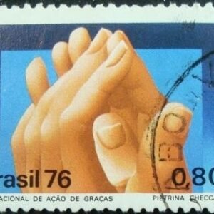 Selo Postal Comemorativo do Brasil de 1976 - C 968 U