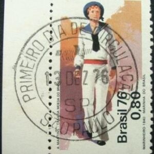 Selo Postal Comemorativo do Brasil de 1976 - C 969 N1D