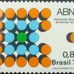 Selo Postal do Brasil de 1976 ABNT - C 971 N