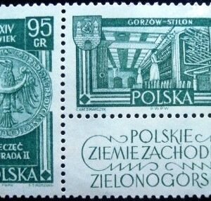 Se Tenant da Polônia de 1962 Recovered Territories 95