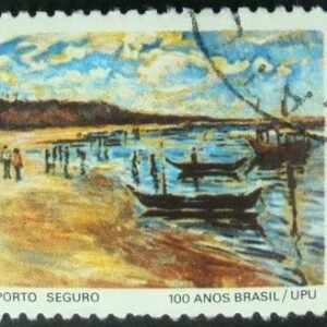 Selo postal do Brasil de 1977 Porto Seguro 5