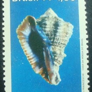 Selo postal do Brasil de 1977 Vasum Cassiforme