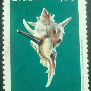 Selo postal do Brasil de 1977 Murex Tenuivaricosus