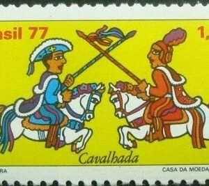 Selo postal do Brasil de 1977 Combate
