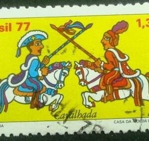 Selo Postal Comemorativo do Brasil de 1977 - C 1000 U