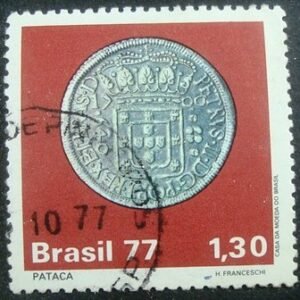 Selo postal do Brasil de 1977 Pataca - C 1003 U