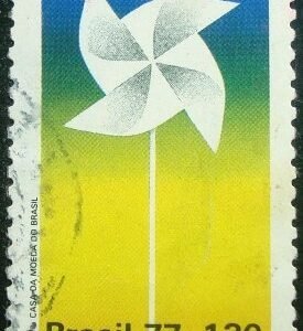 Selo Postal Comemorativo do Brasil de 1977 - C 1005 U