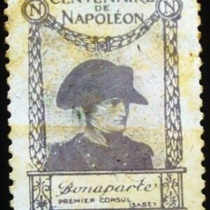 Selo postal Cinderela da França de 1921 Bonaparte Premier Consul