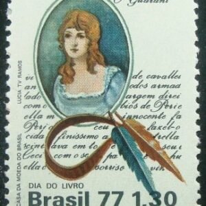 Selo Postal Comemorativo do Brasil de 1977 - C 1011 M