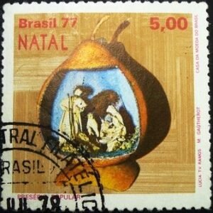Selo postal do Brasil de 1977 Natividade 5