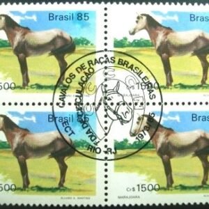 Quadra postal do Brasil de 1985 Marajoara