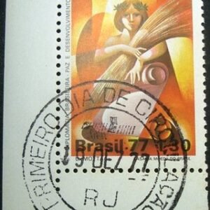 Selo postal do Brasil de 1977 Diplomacia