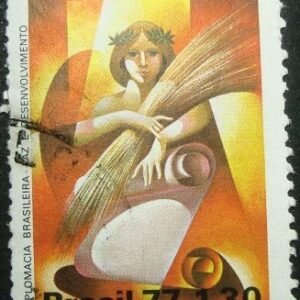 Selo postal do Brasil de 1977 Diplomacia