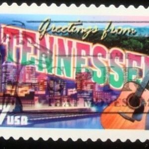 Selo postal dos Estados Unidos de 2002 Greetings from Tennessee