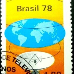 Selo postal do Brasil de 1978 Dia Mundial das Telecomunicações