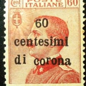 Selo postal da Itália de 1919 General Issue 60