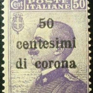 Selo postal da Itália de 1919 General Issue 50