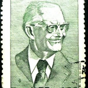 Selo postal do Brasil de 1978 Presidente Geisel