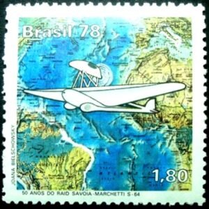Selo comemorativo do Brasil de 1978 - C 1042 N