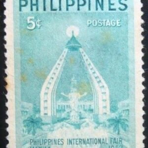 Selo postal das Filipinas de 1953 Gateway to the East 5