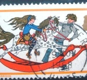 Selo postal do Reino Unido de 1964 Rocking Horse