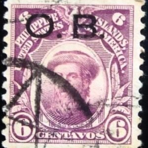 Selo postal das Filipinas de 1931 Fernão de Magalhães