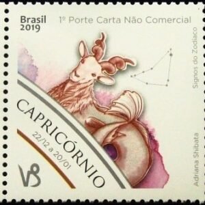Selo postal do Brasil de 2019 Capricórnio