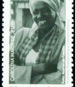 Selo postal do Brasil de 2019 Carolina Maria de Jesus N