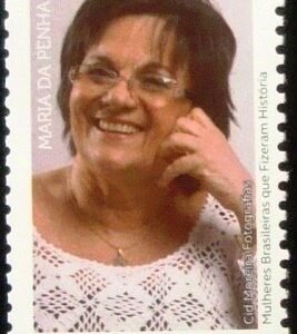 Selo postal do Brasil de 2019 Maria da Penha M