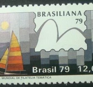 Selo postal do Brasil de 1979 Hobie Cat