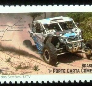 Selo postal do Brasil de 2019 Rally dos Sertões UTVs
