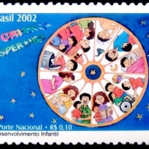 Selo postal do Brasil de 2002 Desenvolvimento Infantil