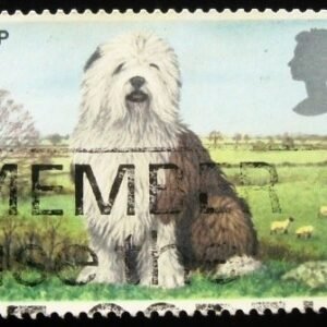 Selo postal do Reino Unido de 1979 Old English Sheepdog