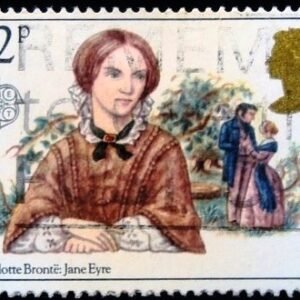 Selo postal do Reino Unido de 1980 Charlotte Brontë