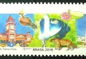 Selo postal do Brasil de 2018 Guiana