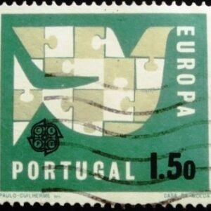Selo postal de Portugal de 1963 Stylized Pigeon
