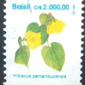 Selo postal regular emitido no Brasil em 1992 - 687 U