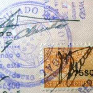 Selo consular de Portugal de 1955