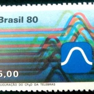 Selo postal do Brasil de 1980 Telebrás - C 1172 M