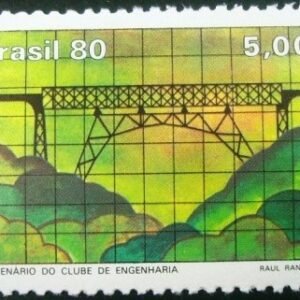Selo postal do Brasil de 1980 Clube de Engenharia - C 1173 N