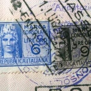 Selo consular da Itália de 1953