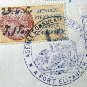 Selos consulares da França de 1954