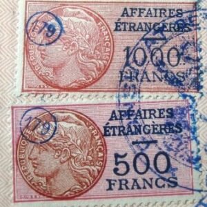 Selos consulares da França de 1956