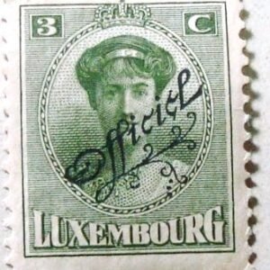 Selo postal de Luxemburgo de 1922 Grand Duchess Charlotte 3c