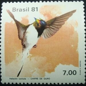 Selo postal do Brasil de 1981 Chifre de Ouro - C 1198 N